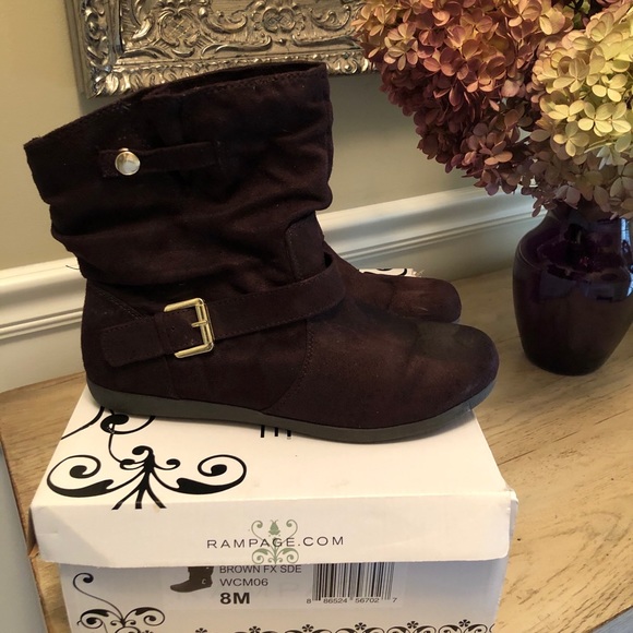 Rampage Shoes - Rampage Camelia brown boots Sz 8
